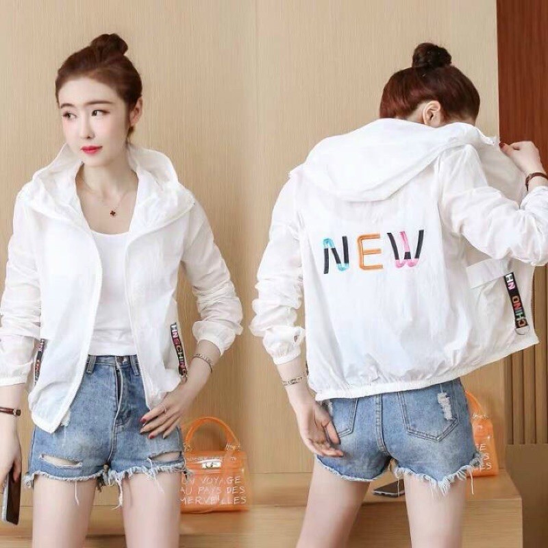 Áo Chống Nắng Áo Khoác Dù Thuê Chữ N.E.W