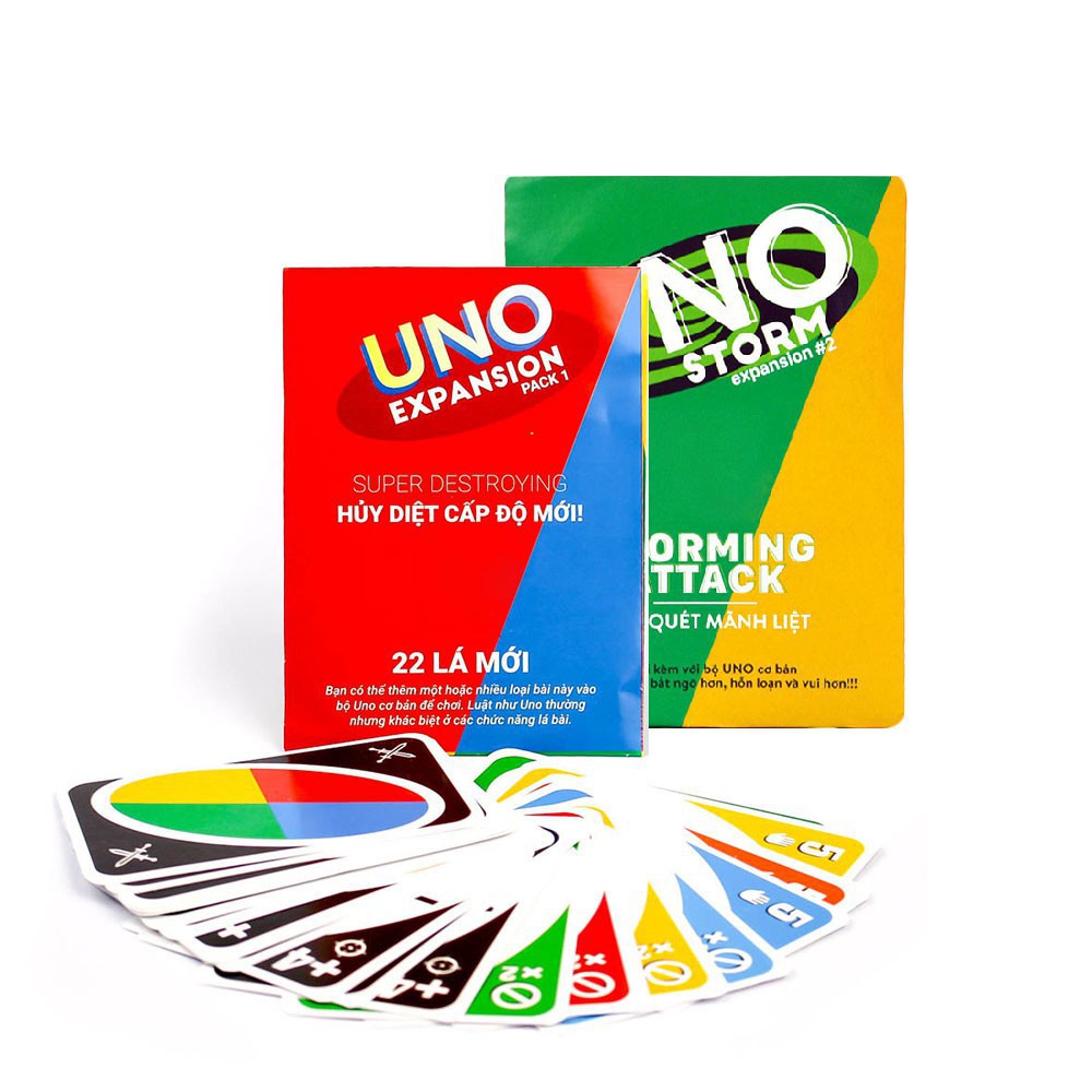 02 bản Uno mở rộng mới nhất 2020 Uno battle & Uno storm