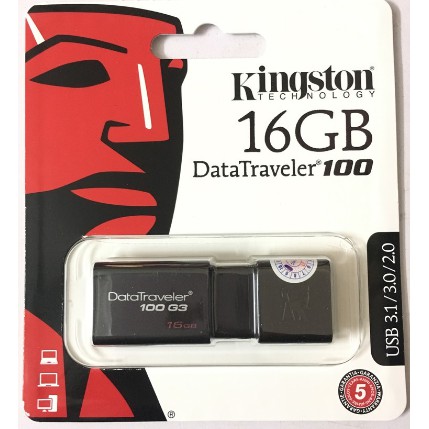 USB Kingston DT100G3 16GB - USB 3.0 - Chính Hãng