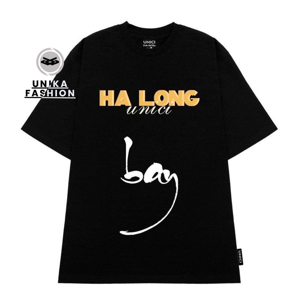 Áo thun UNIKA HẠ LONG BAY tay lỡ form rộng phong cách unisex Hàn Quốc UNC01
