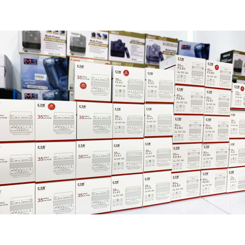 Ống kính MF 7Artisans 55mm f1.4 Mark II cho Sony E, Fujifilm X, Olympus M43, Canon EOS-M và Nikon Z