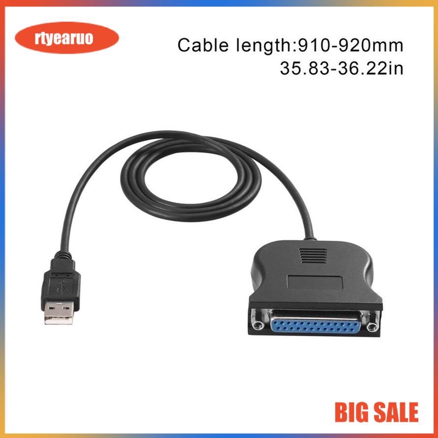 Cáp Chuyển Đổi Từ Cổng Usb Sang Cổng Song Song Db25 25-pin Cho Máy In Màu Đen Tiện Dụng | BigBuy360 - bigbuy360.vn