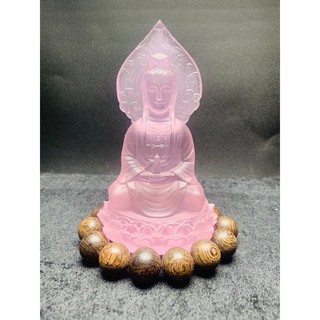 phật quan âm lưu ly để ô tô 14cm