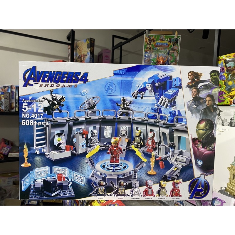 Lắp ráp xếp hình siêu anh hùng xs4017: Phòng Chứa Giáp Của Người sắt Iron Man