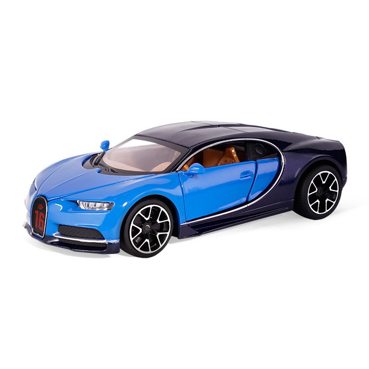 Xe mô hình tỉ lệ 1:32 Bugatti Chiron chính hãng Miniauto, có đế trưng bày