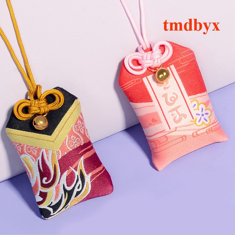 Tmdbyx Genshin Va Chạm Zhongli Xiao Yae Miko Mặt Dây Chuyền Cầu Nguyện Omamori Cầu Nguyện May Mắn