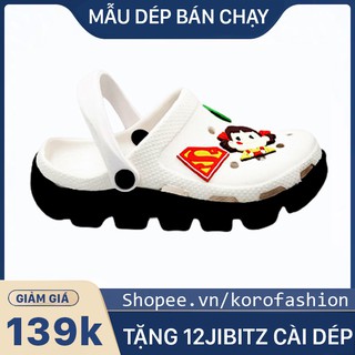 dép cross💖FREESHIP💖 dép cross quai ngang White ROSE KOROR2211