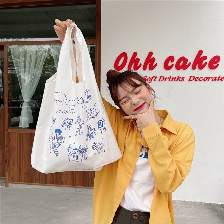 Túi vải thời trang canvas tote đựng đồ quần áo thời trang TX503