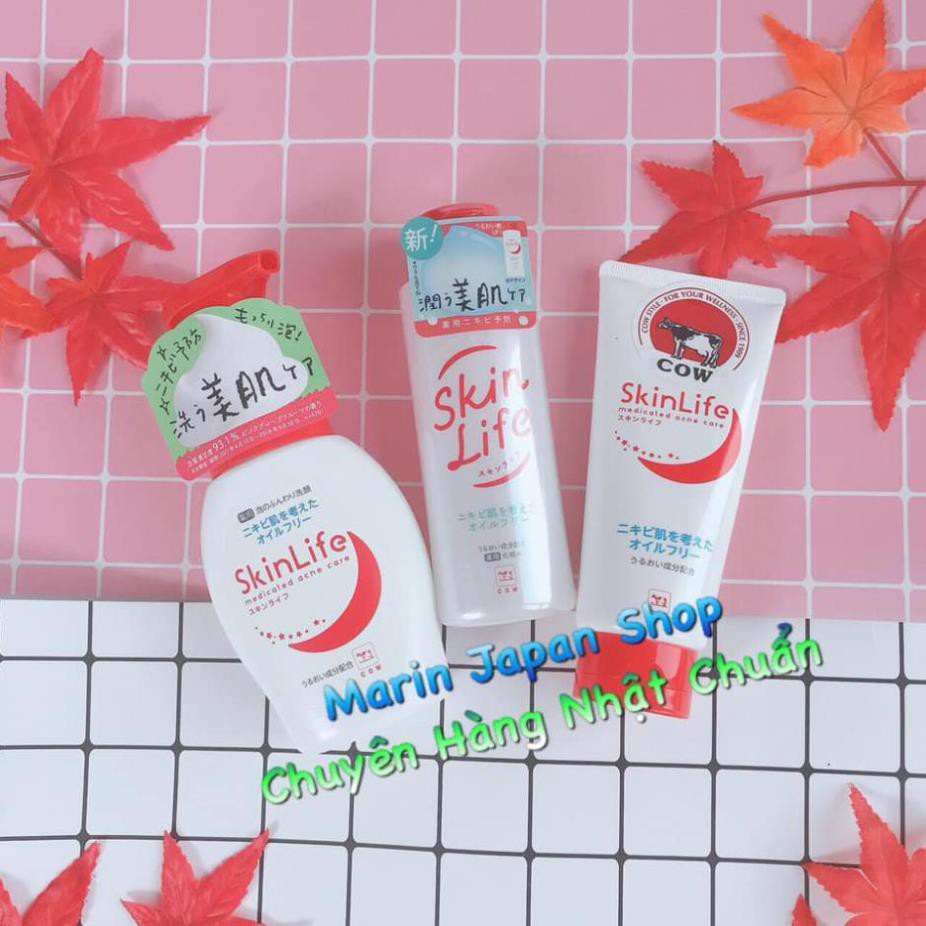 (Da nhạy cảm) Sữa rửa mặt và nước hoa hồng ngăn ngừa mụn, cho da nhạy cảm SkinLife Nhật Bản skin life