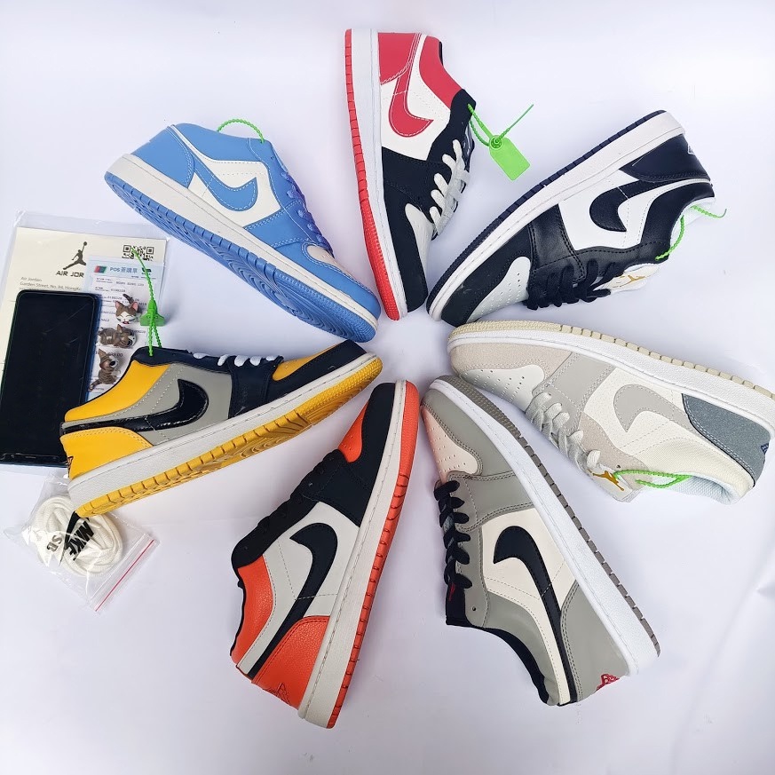 Giày thể thao Jordan 1 cổ thấp ⚡️𝐅𝐑𝐄𝐄 𝐒𝐇𝐈𝐏⚡️ Giày Sneaker JD1 Thấp cổ đủ màu đang làm bão thị trường 2021