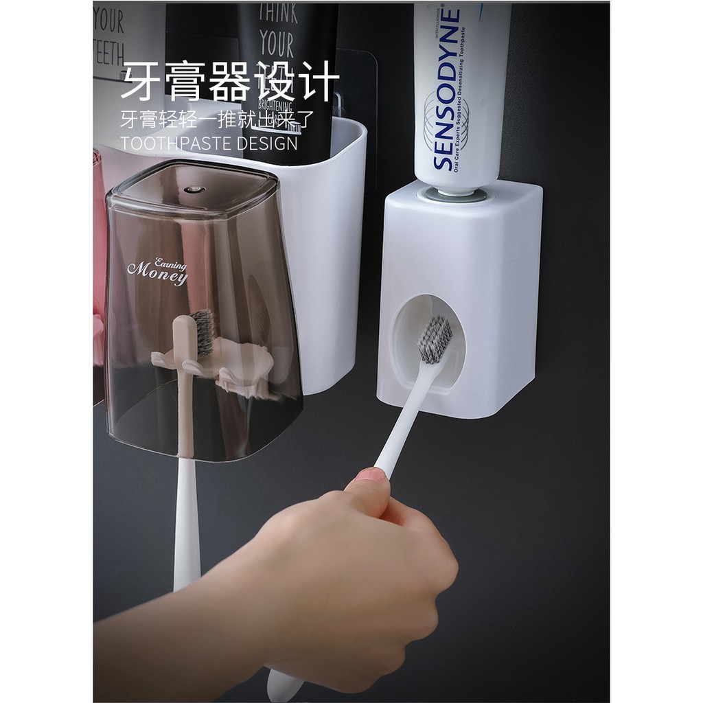 Hộp đựng bàn chải đánh răng phòng tắm tiện lợi tiết kiệm diện tích.