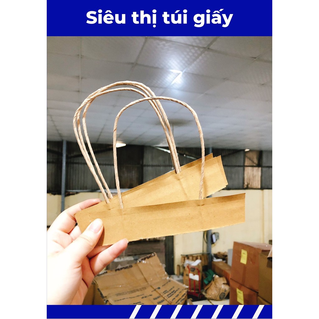 QUAI TÚI GIẤY KRAFT MÀU NÂU  KHÔNG PHẢI QUAI LY