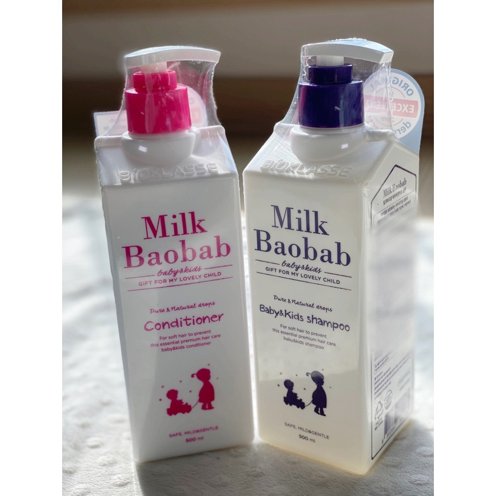 Dầu gội, dầu xả dưỡng tóc cho bé Milk Baobab 500ml