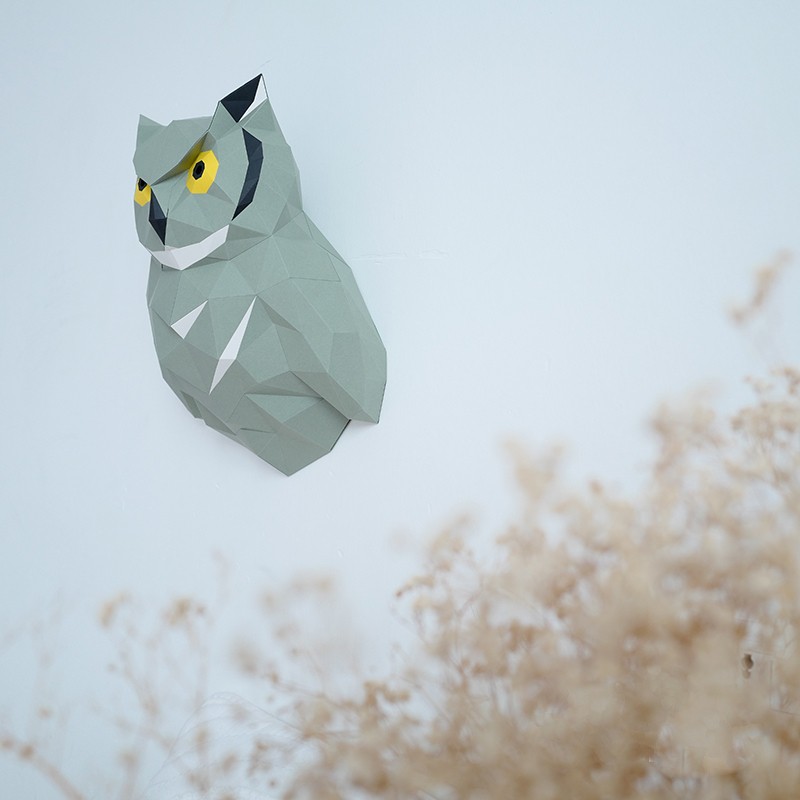 Mô hình 3d DIY tự ghép hình con cú 🦉