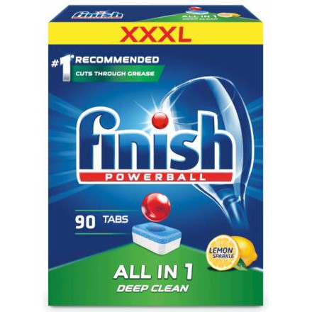 Viên tổng hợp finish hộp 100 viên all in 1 dùng cho máy rửa chén