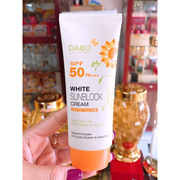 [Date 2022] Kem Chống Nắng DABO White Sunblock Cream SPF 50 PA+++