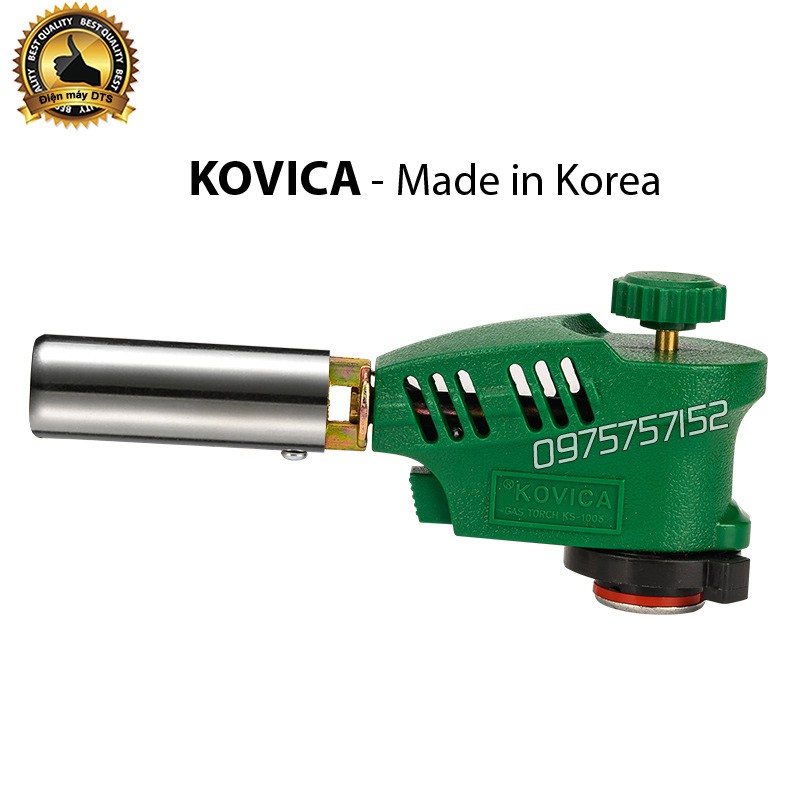 Đầu khò ga tự động đánh lửa KOVICA Korea Hàn Quốc, đèn khò lửa an toàn cao, tiện dụng, chất lượng bền bỉ, công suất lớn