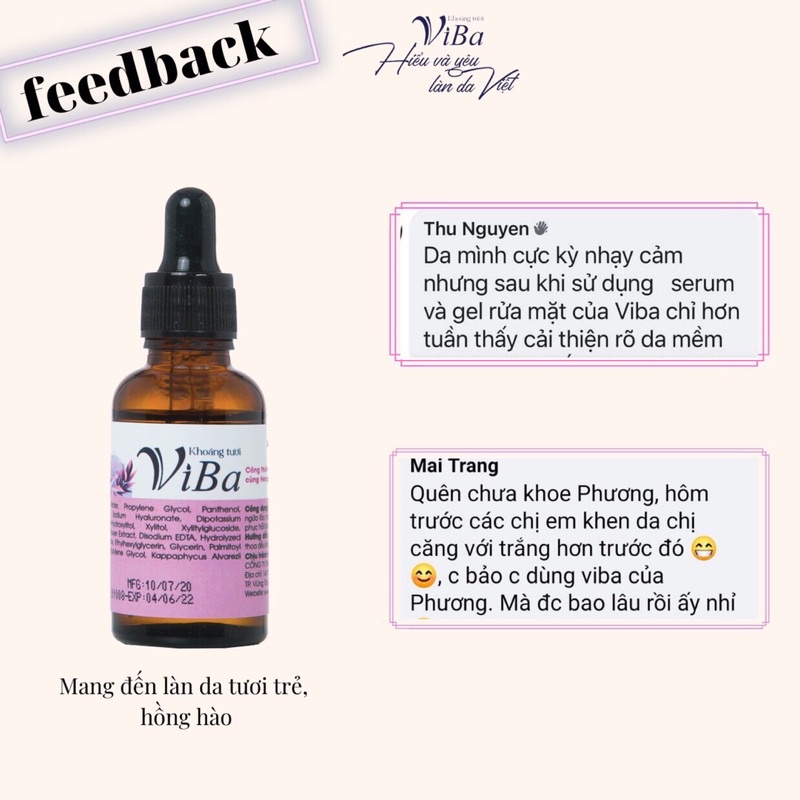 Serum TRẺ HOÁ Hexapeptide 12 VIBA