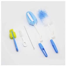 [Bộ 5 chi tiết] Bộ cọ bình sữa- Chổi cọ bình sữa- vệ sinh núm ti