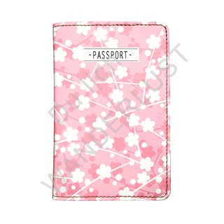 Bao da passport/hộ chiếu cao cấp in hình hoa đào Nhật giá 200k mã sp LU_PP_0014