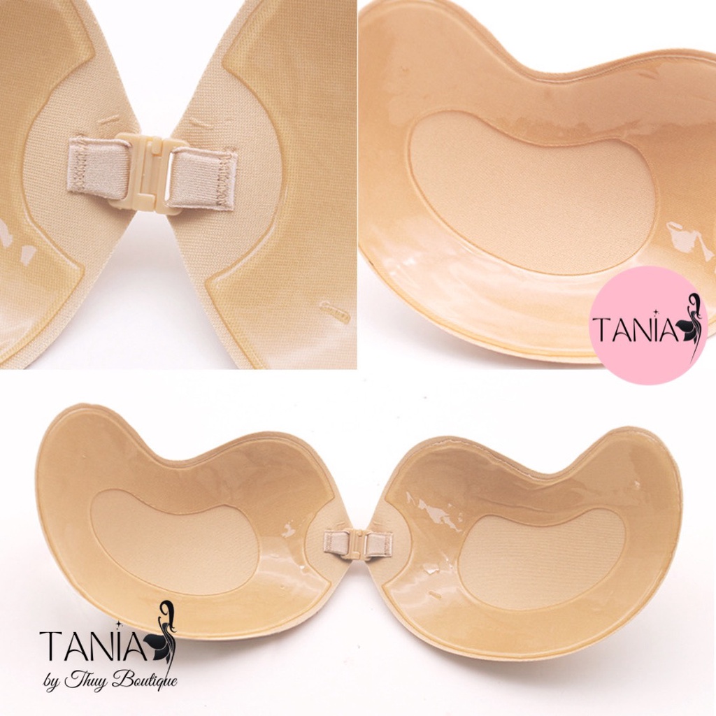 Áo bra dán nâng ngực hột xoài TINIAN cài trước tạo khe quyến rũ silicon
