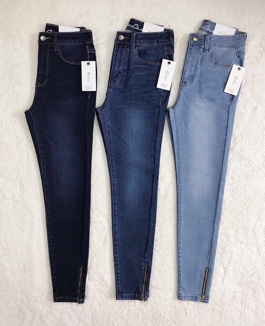 Quần skinny dây kéo chân