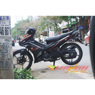 Tem Trùm Exciter 135 Đen Chỉ Đỏ