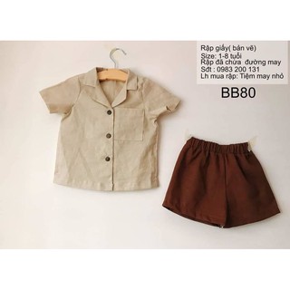 BB80_Fullsize rập giấy may bộ trẻ em