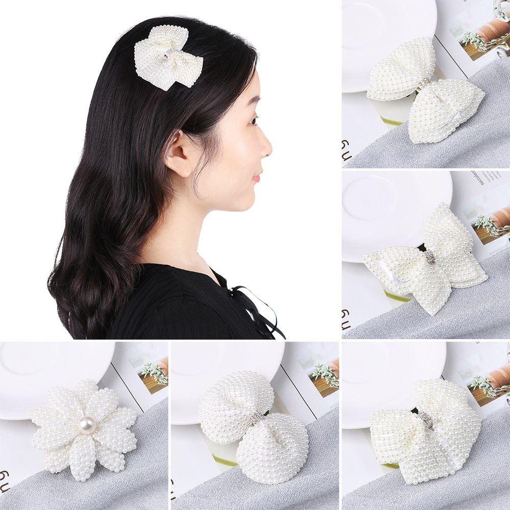 Kẹp Tóc Hình Nơ Đính Đá Lấp Lánh Hàng Mới