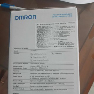 OMáy đo huyết áp Omron  HEM-8712