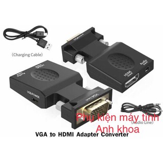 Đầu chuyển đổi  VGA sang HDMI có âm thanh