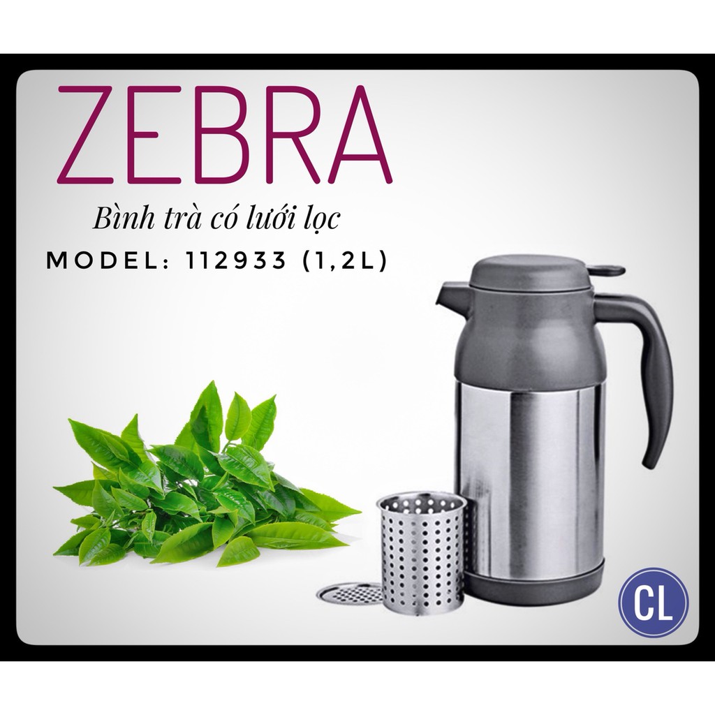 Bình trà có lọc Zebra 0.8/1.2l