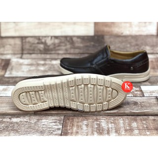 Giày lười nam da vân Clarks (form to bề ngang)