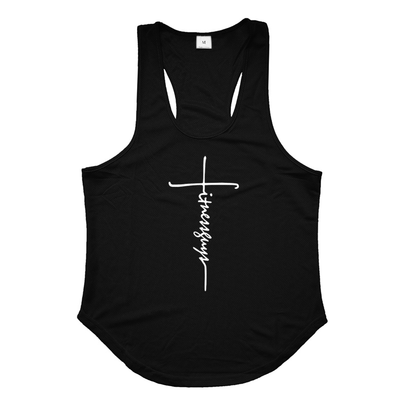 Áo Thun Thể Thao Sát Nách Dáng Suông Chất Liệu Mau Khô Thoải Mái Cho Nam Plus Size