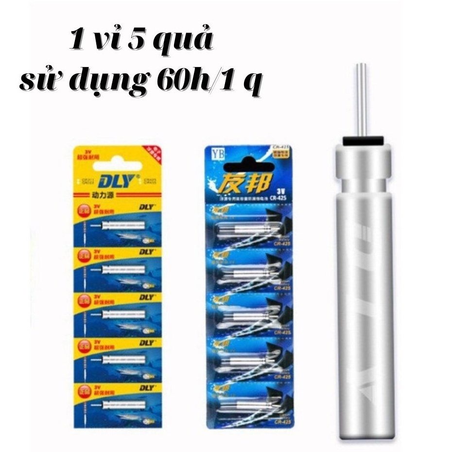 Pin Điện Tử CR-425  Chuyên lắp phao câu đài câu đêm Thời lượng sử dụng: 60 giờ PIN-CR-425