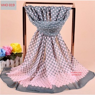 Khăn voan chấm bi siêu xinh