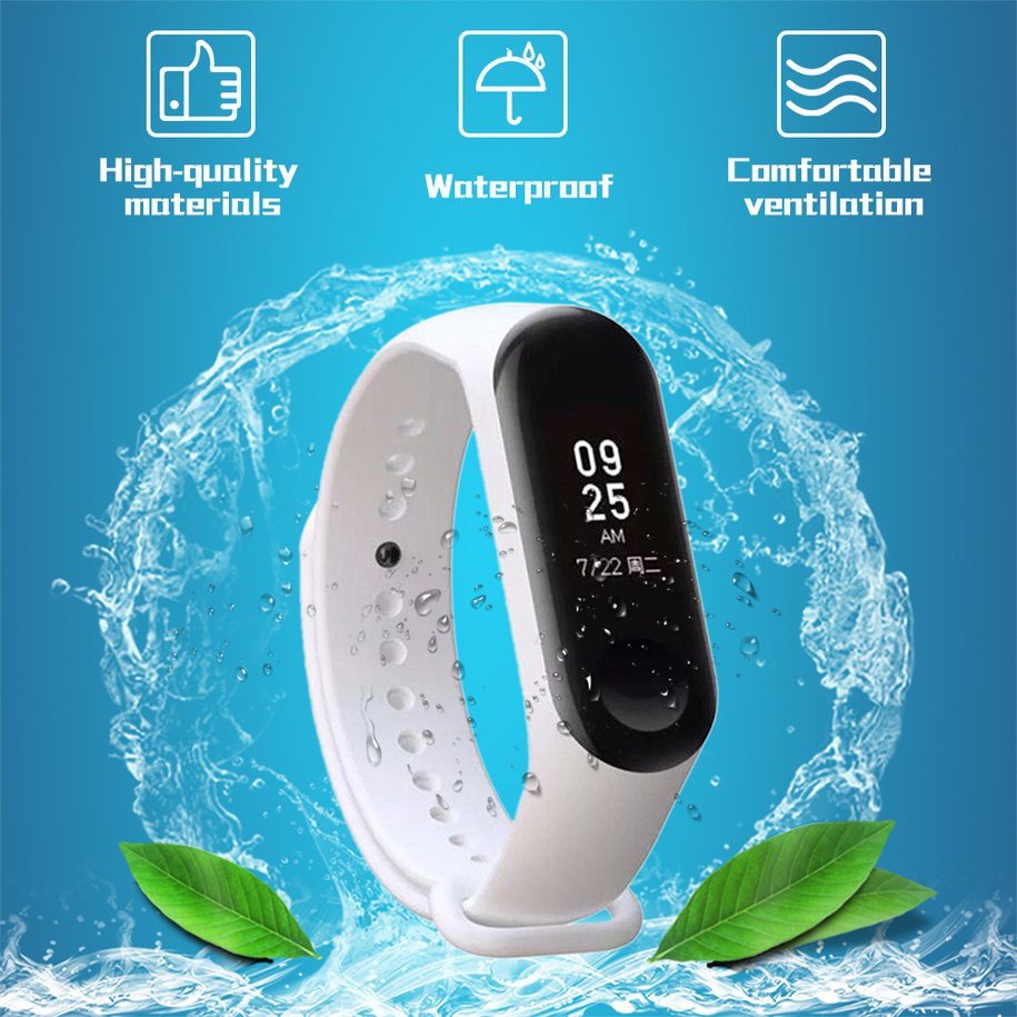 Dây Đeo Silicon Thay Thế Cho Đồng Hồ Thông Minh Xiaomi Mi Band 3