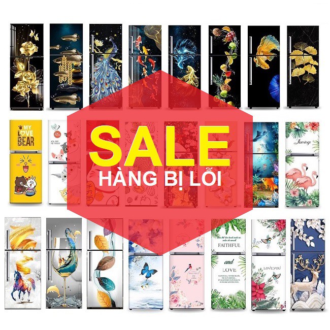 THANH LÝ Decal dán tủ lạnh, Decal dán Máy giặt - Máy lạnh - SALE - GIẢM GIÁ CỰC MẠNH