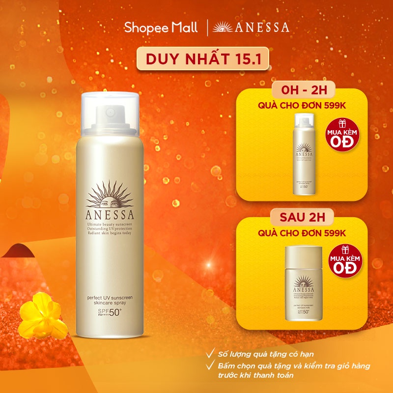 Xịt chống nắng bảo vệ hoàn hảo Anessa Perfect UV Sunscreen Skincare Spray 60g_16174