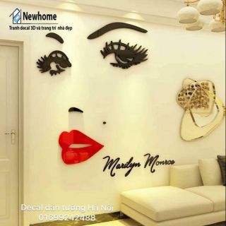 Tranh Mica 3D- Ánh Mắt Marilyn