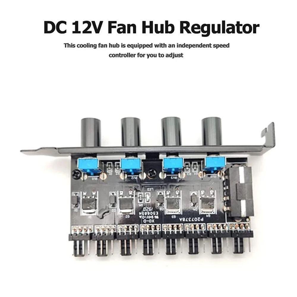 Cáp Chia Cổng Quạt Tản Nhiệt 4Pin 8 Kênh Chuyên Dụng Cho PC