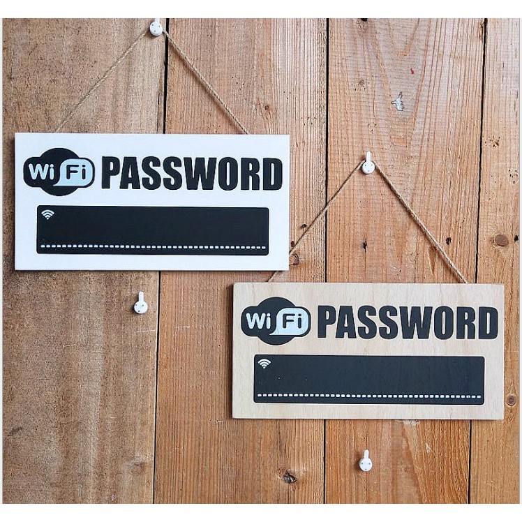 Bảng treo ghi password wifi mẫu mới
