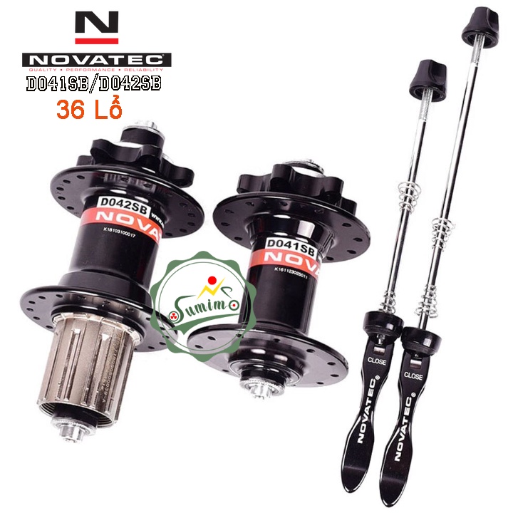 Đùm xe đạp - Hub NOVATEC D041SB/D042SB 36 lổ - Cối líp thả 11 Speed - Thắng dĩa - Chính hãng