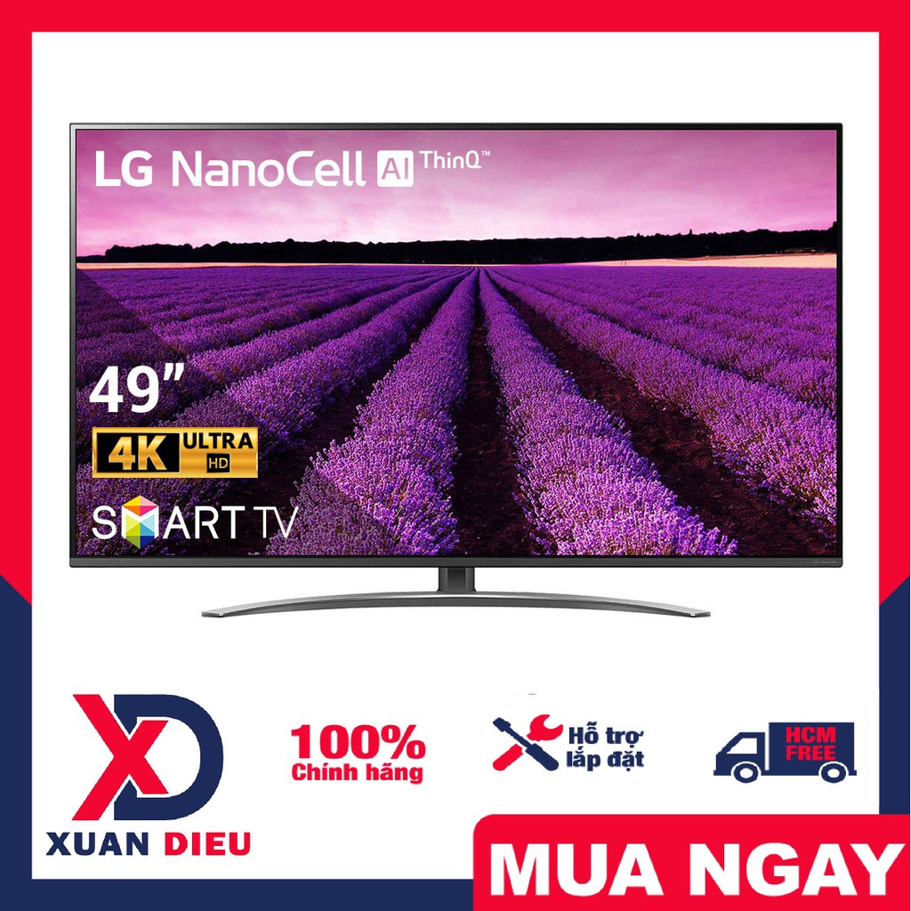 Smart Tivi NanoCell LG 4K 49 inch 49SM8100PTA - Bảo hành 2 năm.Miễn phí vận chuyển HCM, giao hàng trong ngày