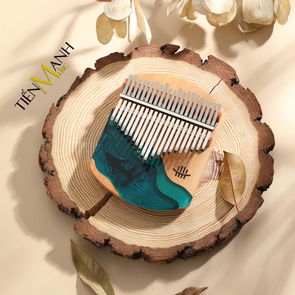 [Chính Hãng] Đàn Kalimba Hluru Resin 21 Phím KW21 - Acrylic Keo đổ nhựa Thủy Tinh hữu cơ trong suốt