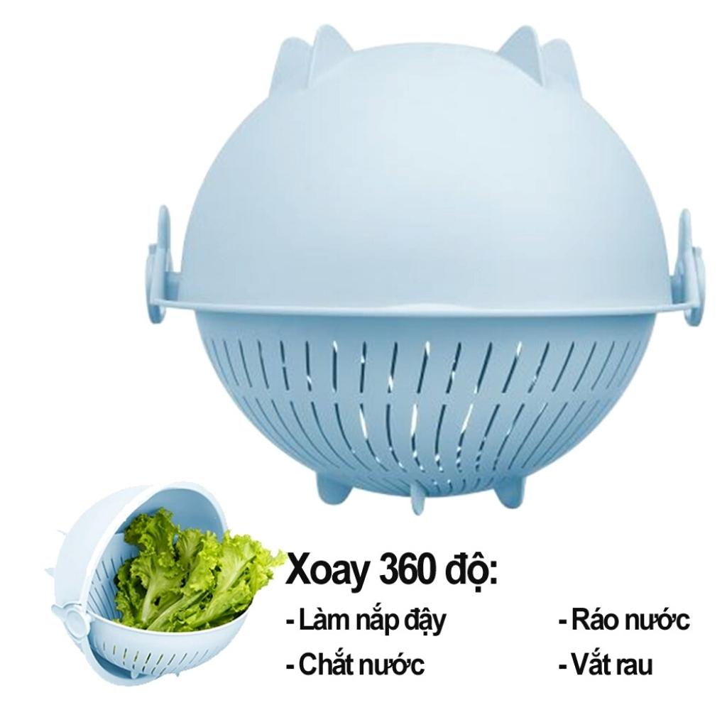 Bộ thau rổ xoay thông minh Inochi 28cm đa năng