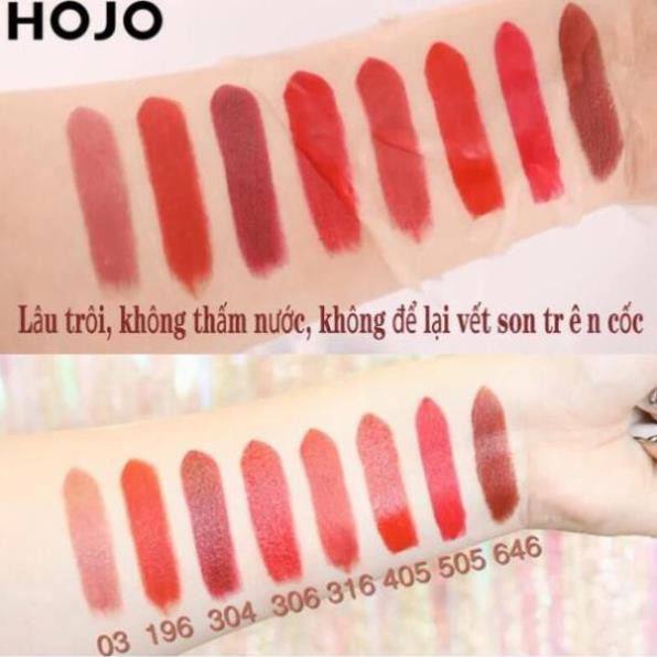 [Có màu mới] Son Thỏi Hojo Princess Phi Thuyền Đính Đá Kèm Gương Soi sang chảnh