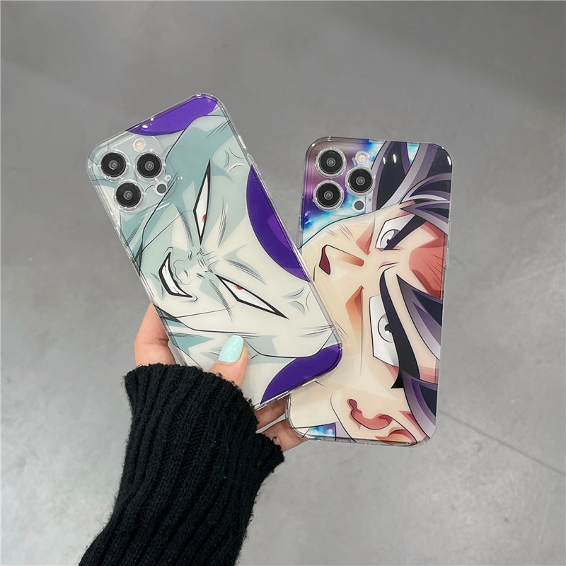Ốp Điện Thoại Dẻo Trong Suốt Họa Tiết Hoạt Hình Dragon Ball Frieza Son Goku Cho IPhone14 Plus Pro Max 13 12 11