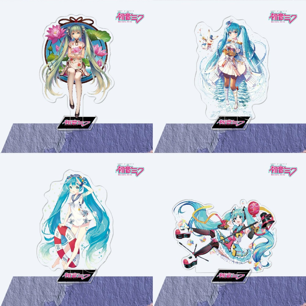 Mô hình Standee Miku Hatsune ảnh đứng Tượng Acrylic Anime mica chibi trang trí trưng bày M2