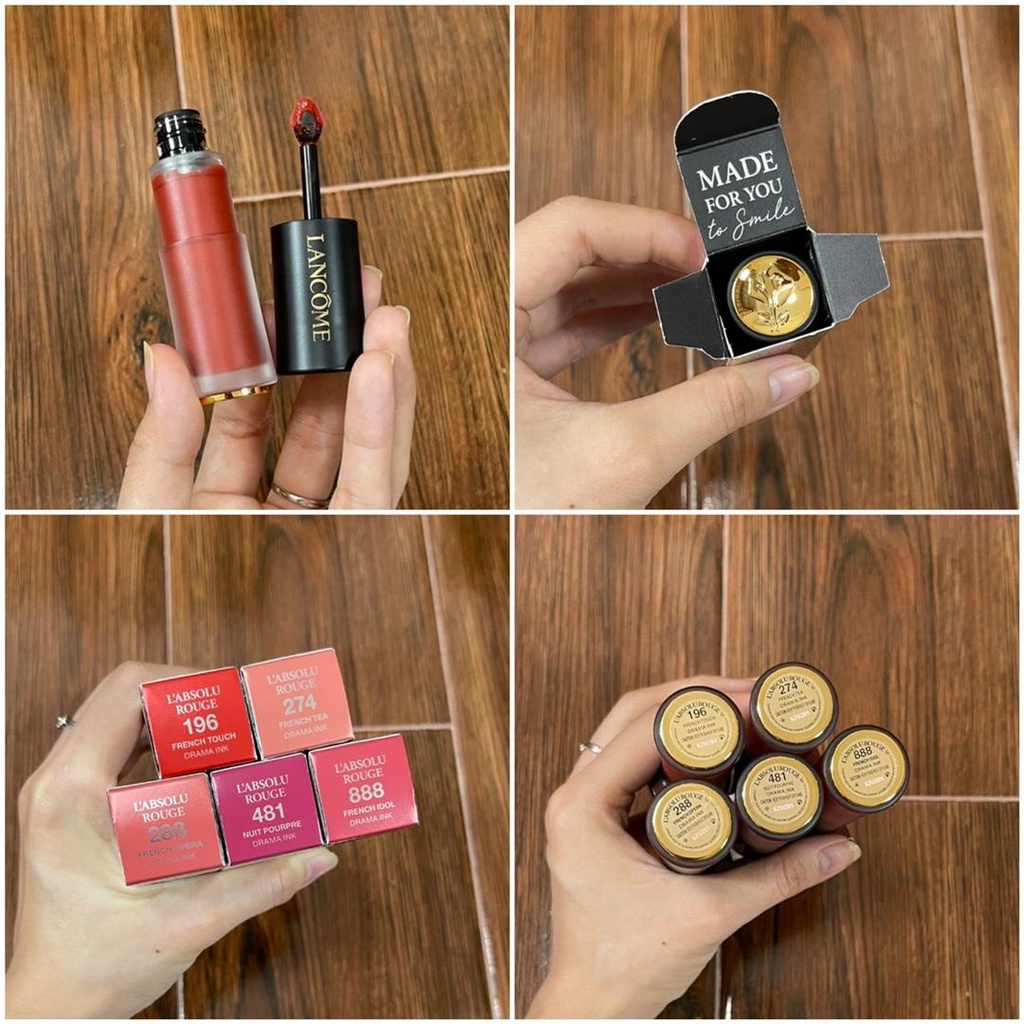 Son kem Lancome màu sắc đẹp chất lượng cao mẫu 196/274/288/481/888 3.5ml
